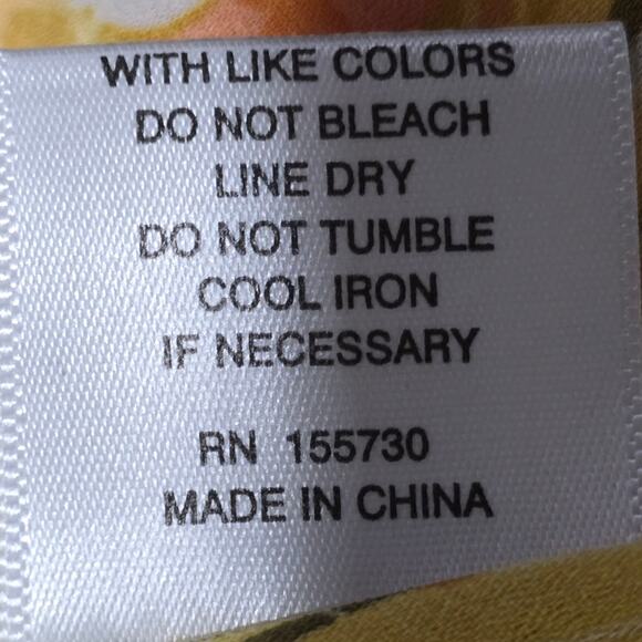 Rose & Olive Fruit Banana Pineapple Button Down Shirt Plus Size 2X New! - Picture 7 of 8